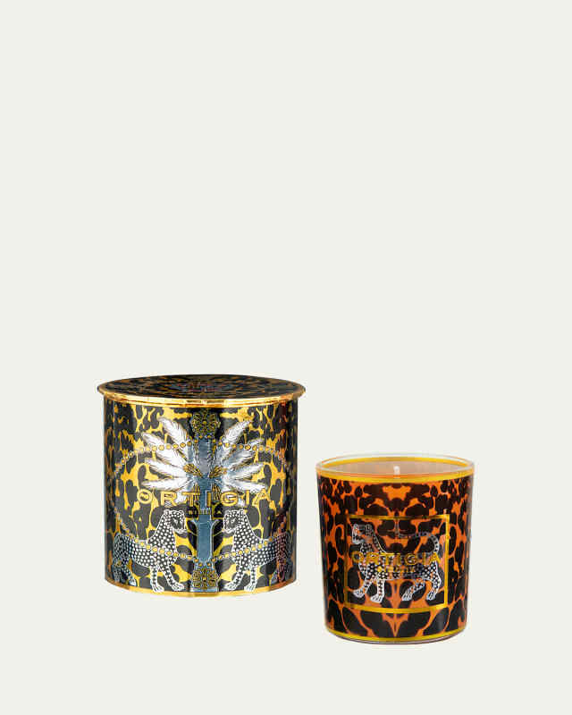 Ambra Nera Decorated Candle